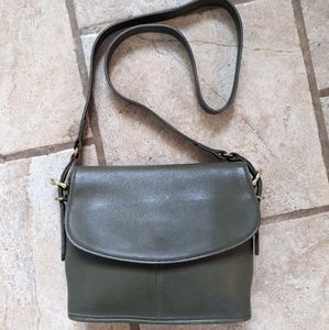 Vintage Coach Equestrian Large Flap №9807 in Loden Green